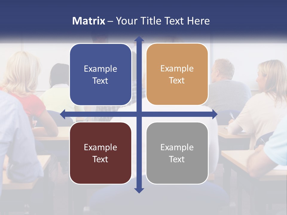 A Man Giving A Presentation To A Group Of People PowerPoint Template