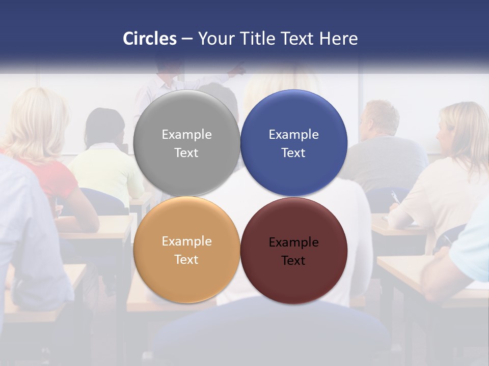 A Man Giving A Presentation To A Group Of People PowerPoint Template