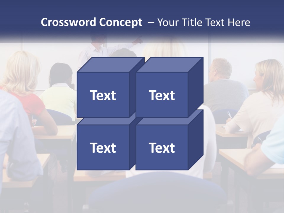 A Man Giving A Presentation To A Group Of People PowerPoint Template