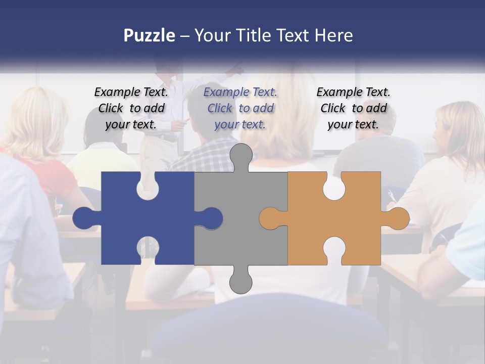 A Man Giving A Presentation To A Group Of People PowerPoint Template