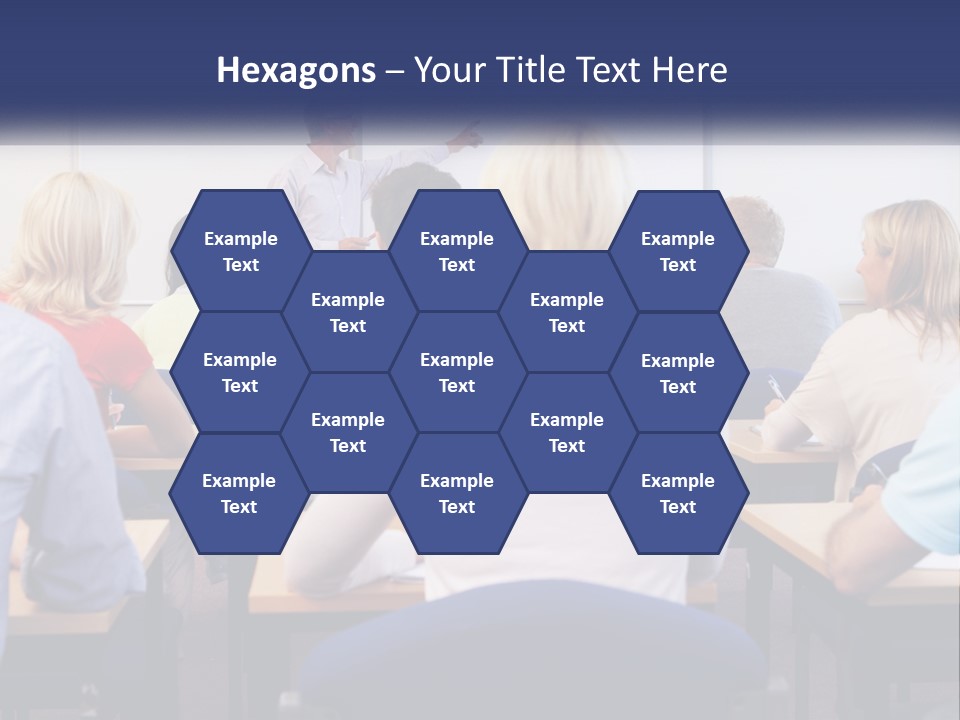 A Man Giving A Presentation To A Group Of People PowerPoint Template