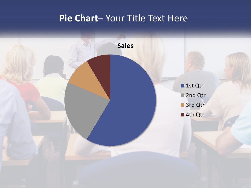 A Man Giving A Presentation To A Group Of People PowerPoint Template