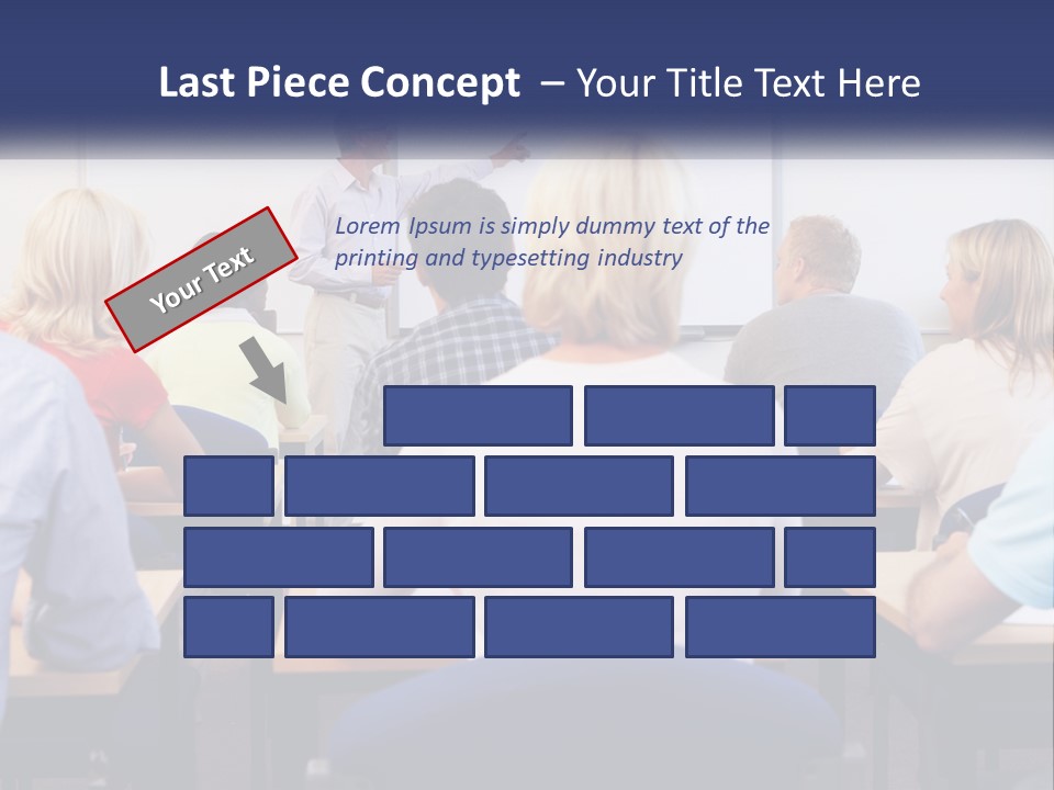 A Man Giving A Presentation To A Group Of People PowerPoint Template