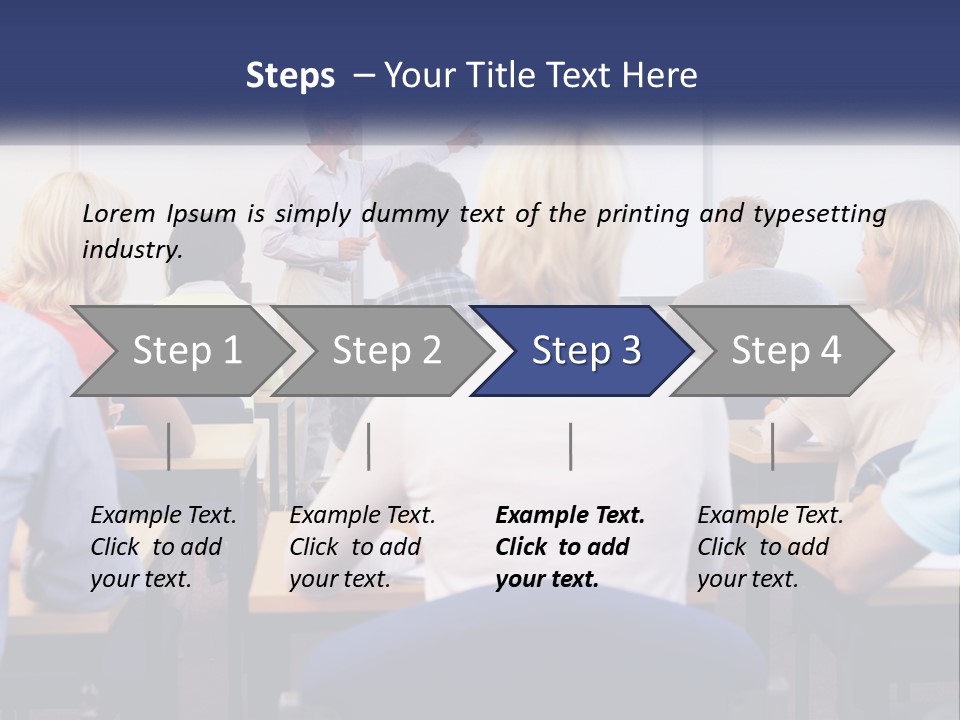 A Man Giving A Presentation To A Group Of People PowerPoint Template