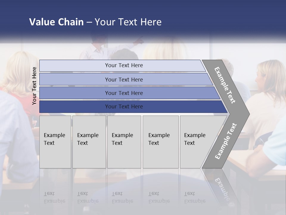 A Man Giving A Presentation To A Group Of People PowerPoint Template