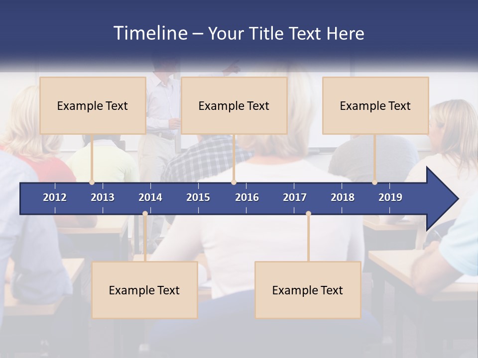 A Man Giving A Presentation To A Group Of People PowerPoint Template