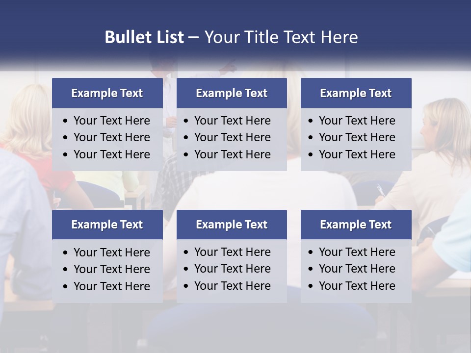 A Man Giving A Presentation To A Group Of People PowerPoint Template