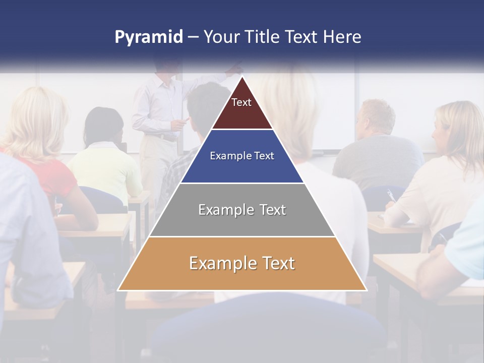 A Man Giving A Presentation To A Group Of People PowerPoint Template