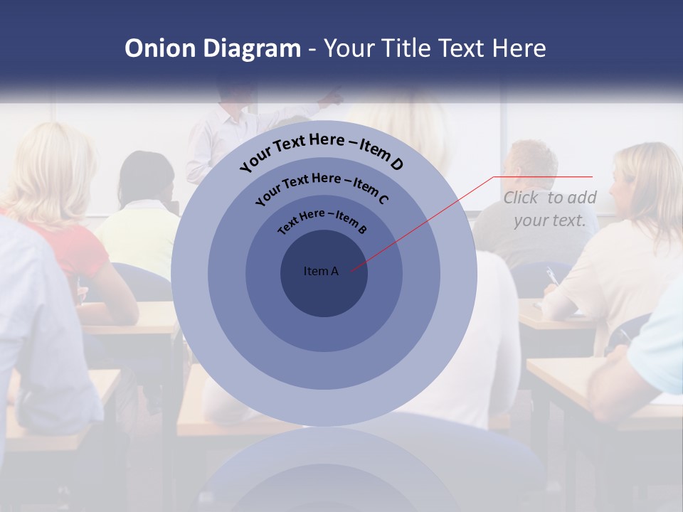 A Man Giving A Presentation To A Group Of People PowerPoint Template