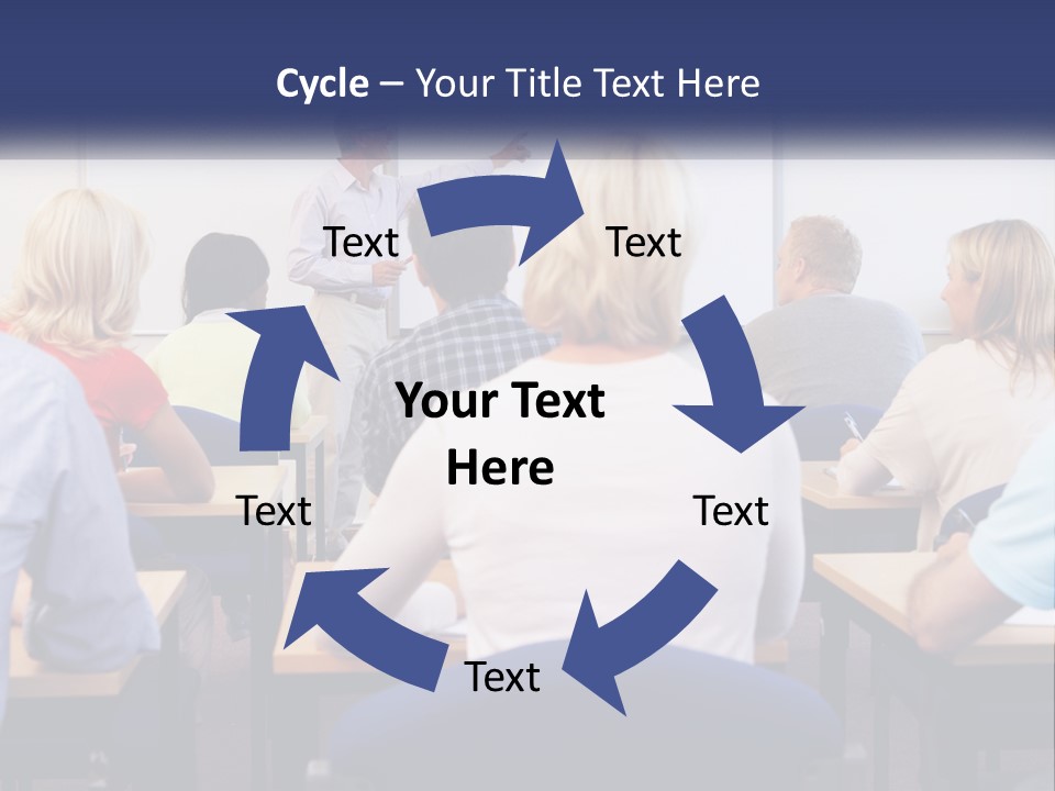 A Man Giving A Presentation To A Group Of People PowerPoint Template