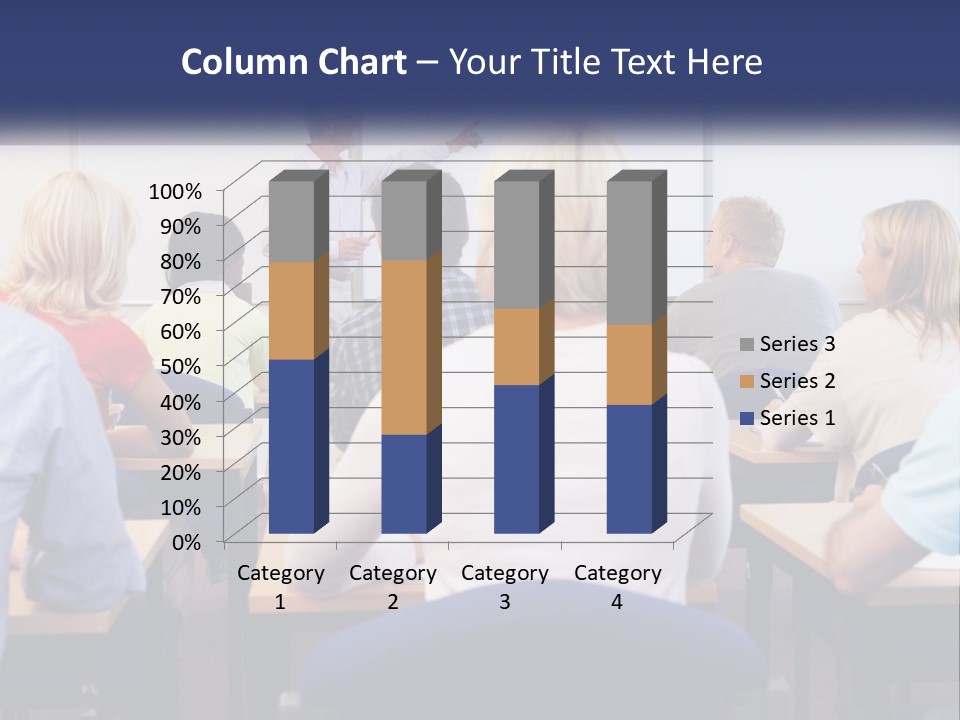 A Man Giving A Presentation To A Group Of People PowerPoint Template