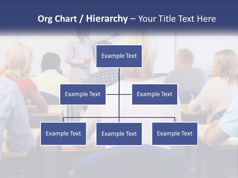 A Man Giving A Presentation To A Group Of People PowerPoint Template