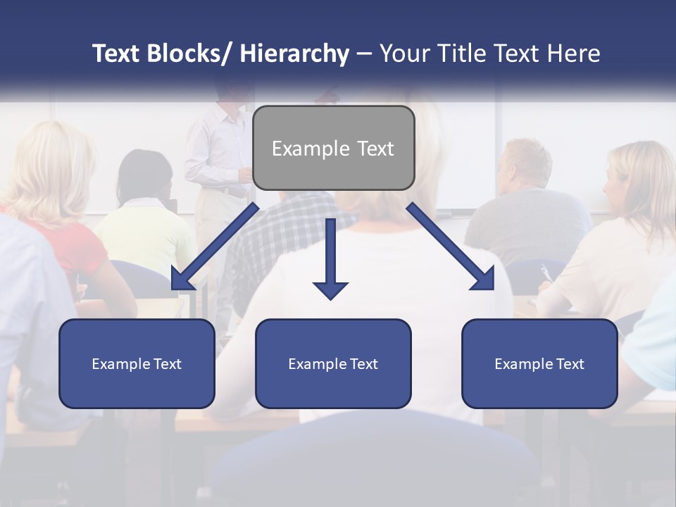 A Man Giving A Presentation To A Group Of People PowerPoint Template