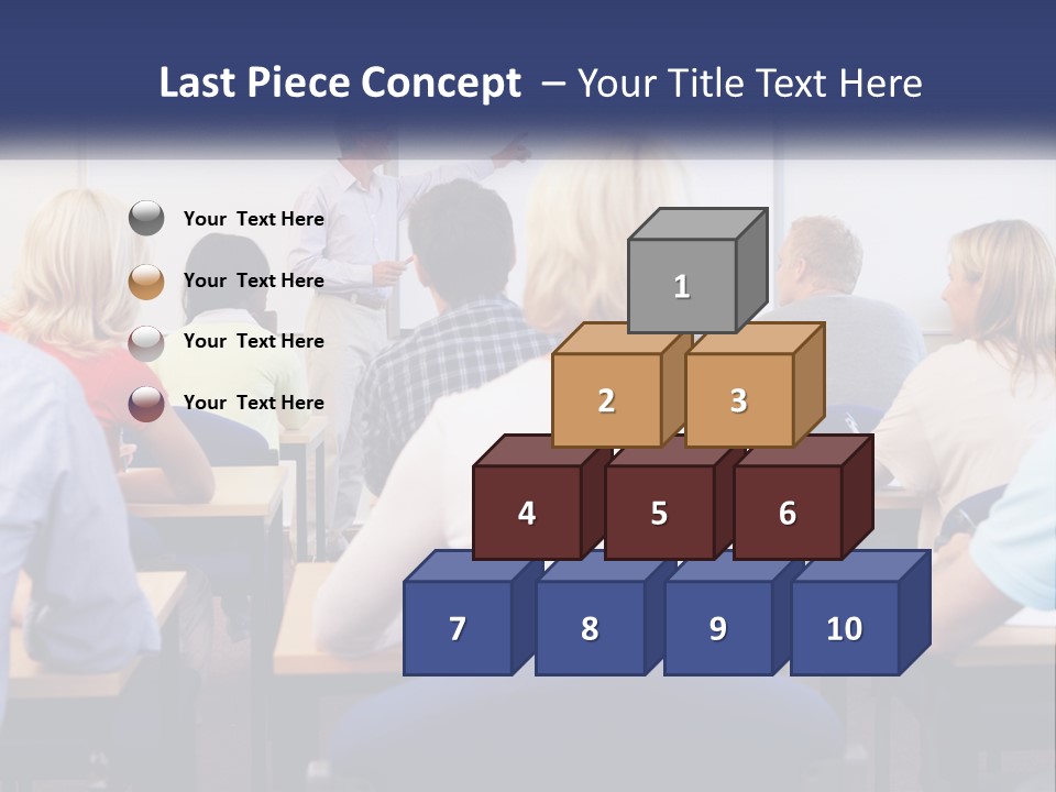 A Man Giving A Presentation To A Group Of People PowerPoint Template