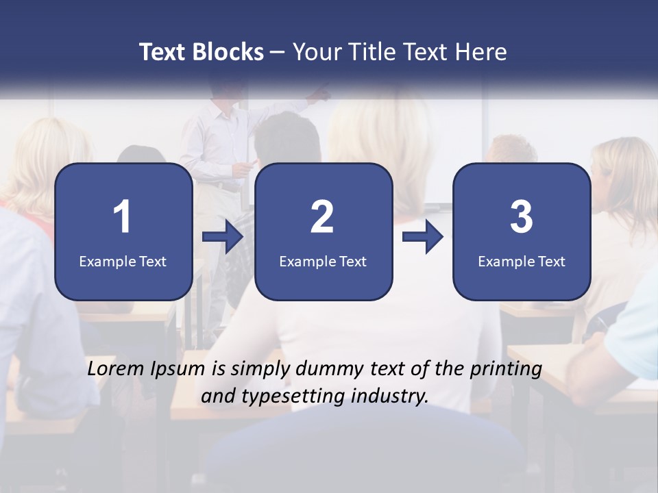 A Man Giving A Presentation To A Group Of People PowerPoint Template