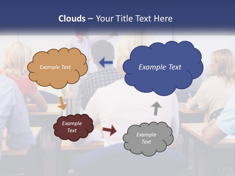 A Man Giving A Presentation To A Group Of People PowerPoint Template