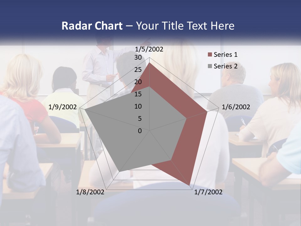 A Man Giving A Presentation To A Group Of People PowerPoint Template