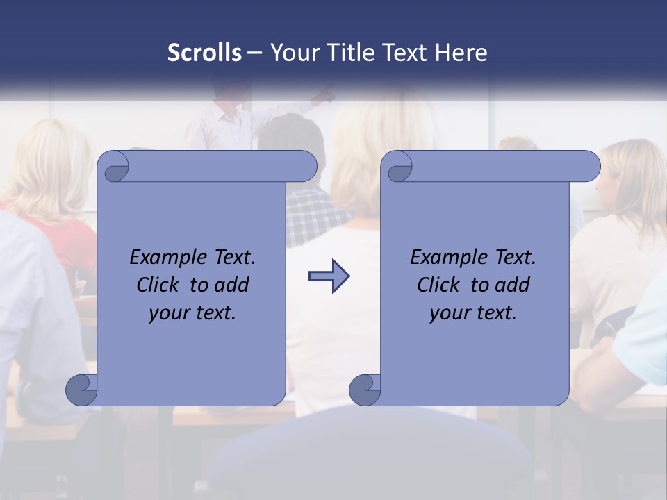 A Man Giving A Presentation To A Group Of People PowerPoint Template