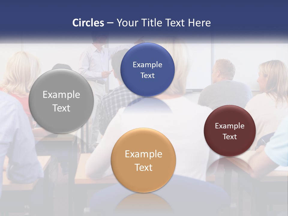 A Man Giving A Presentation To A Group Of People PowerPoint Template