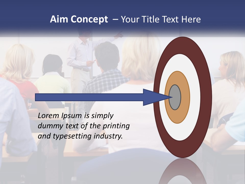 A Man Giving A Presentation To A Group Of People PowerPoint Template