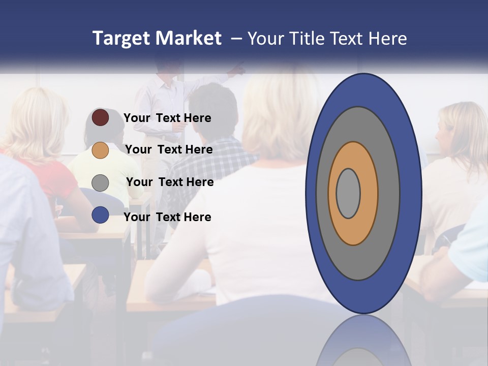 A Man Giving A Presentation To A Group Of People PowerPoint Template