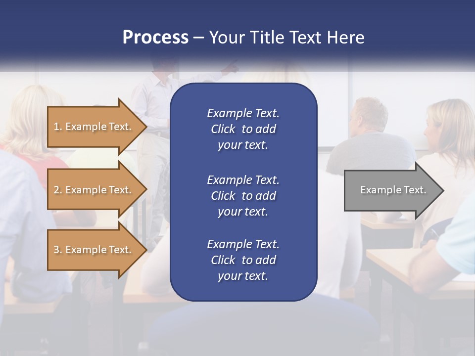 A Man Giving A Presentation To A Group Of People PowerPoint Template