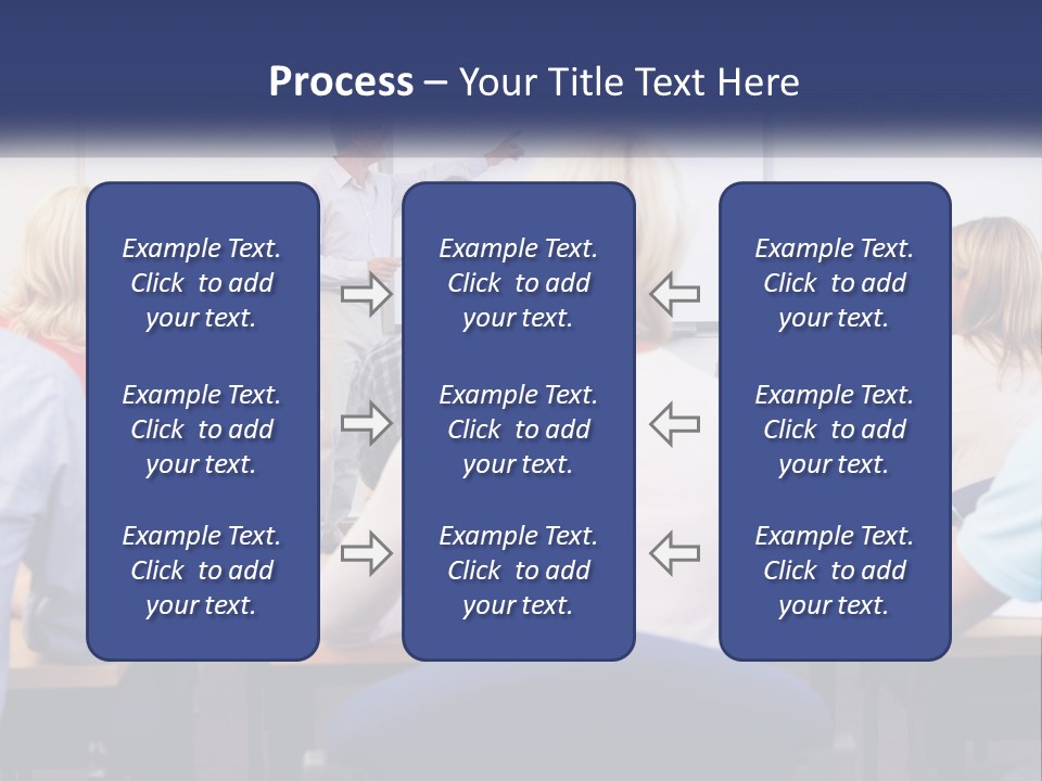 A Man Giving A Presentation To A Group Of People PowerPoint Template