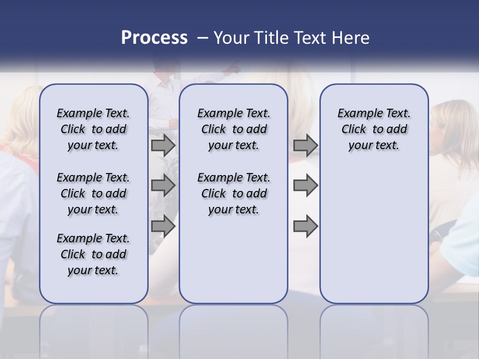 A Man Giving A Presentation To A Group Of People PowerPoint Template