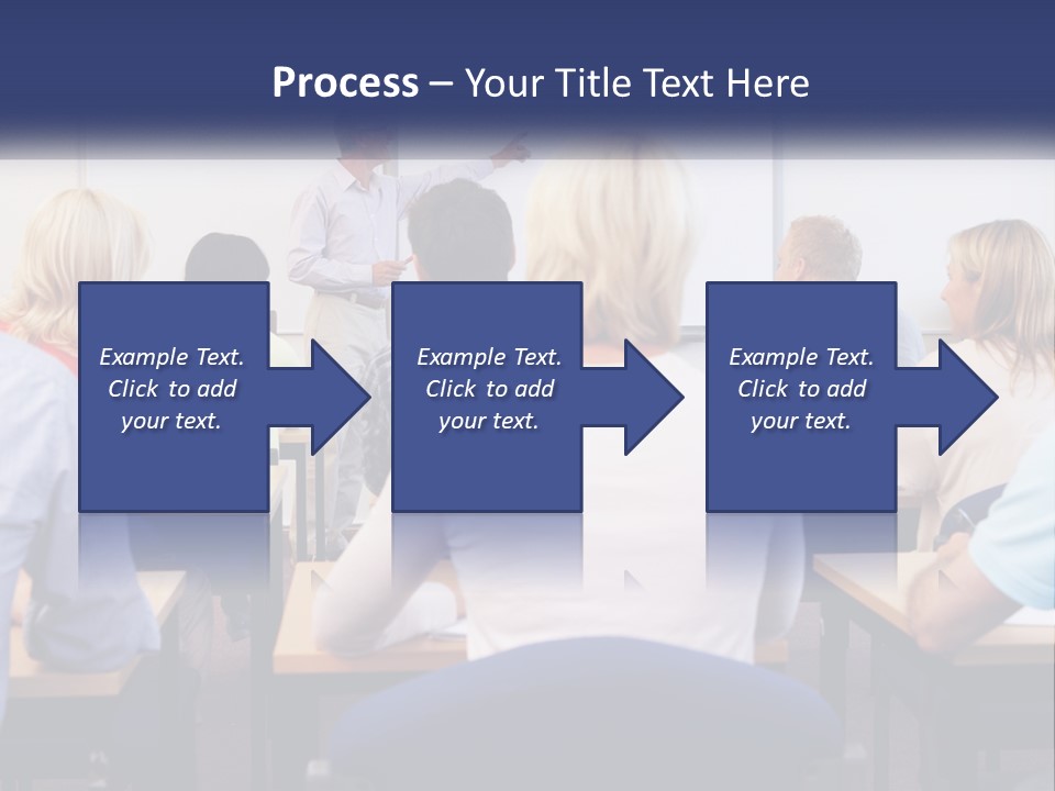 A Man Giving A Presentation To A Group Of People PowerPoint Template