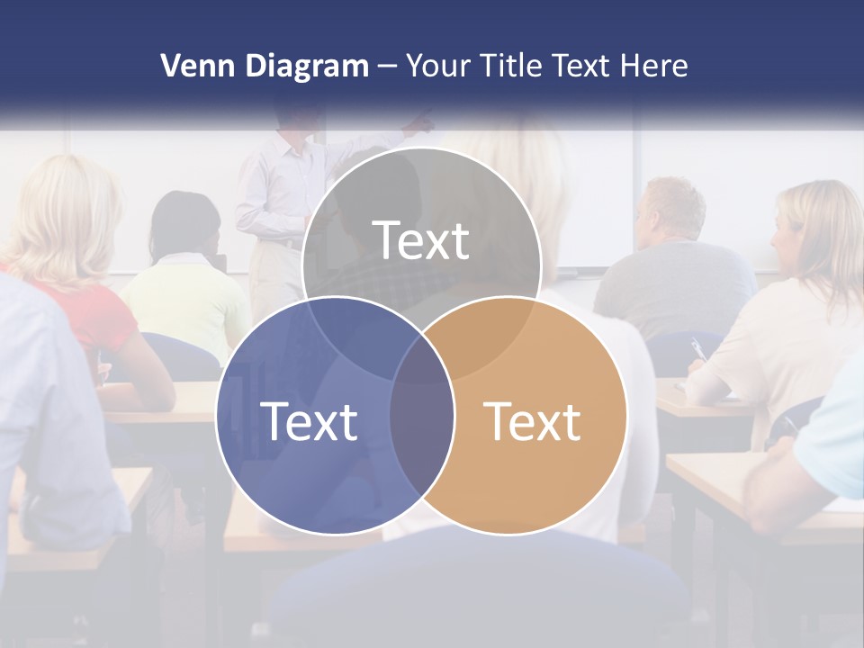 A Man Giving A Presentation To A Group Of People PowerPoint Template