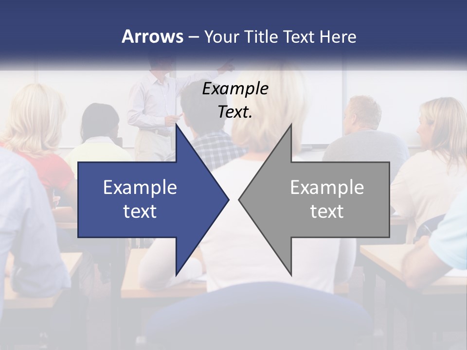 A Man Giving A Presentation To A Group Of People PowerPoint Template