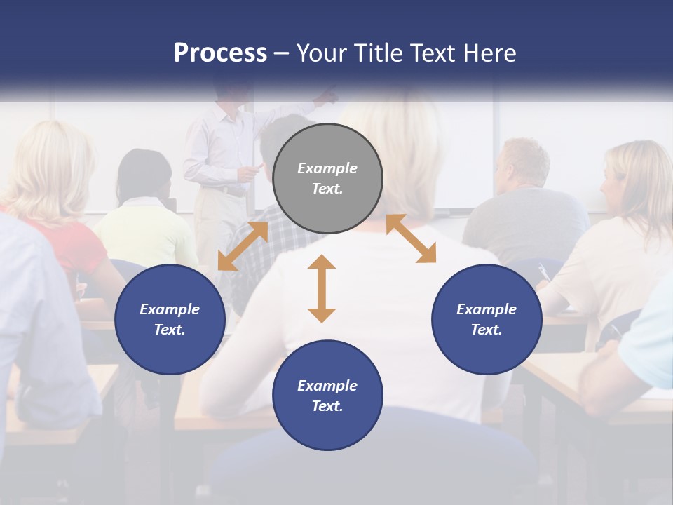 A Man Giving A Presentation To A Group Of People PowerPoint Template
