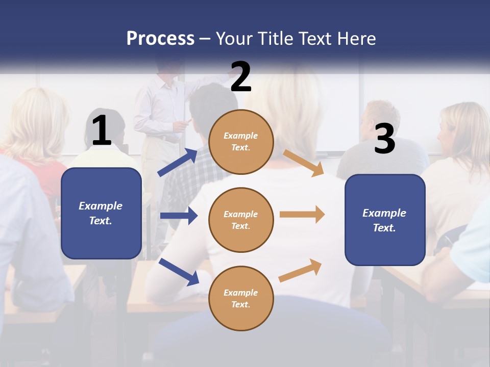 A Man Giving A Presentation To A Group Of People PowerPoint Template