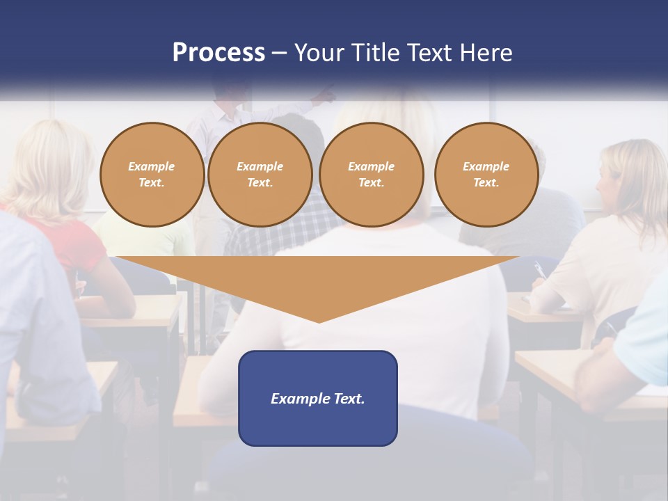 A Man Giving A Presentation To A Group Of People PowerPoint Template