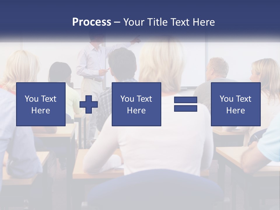 A Man Giving A Presentation To A Group Of People PowerPoint Template