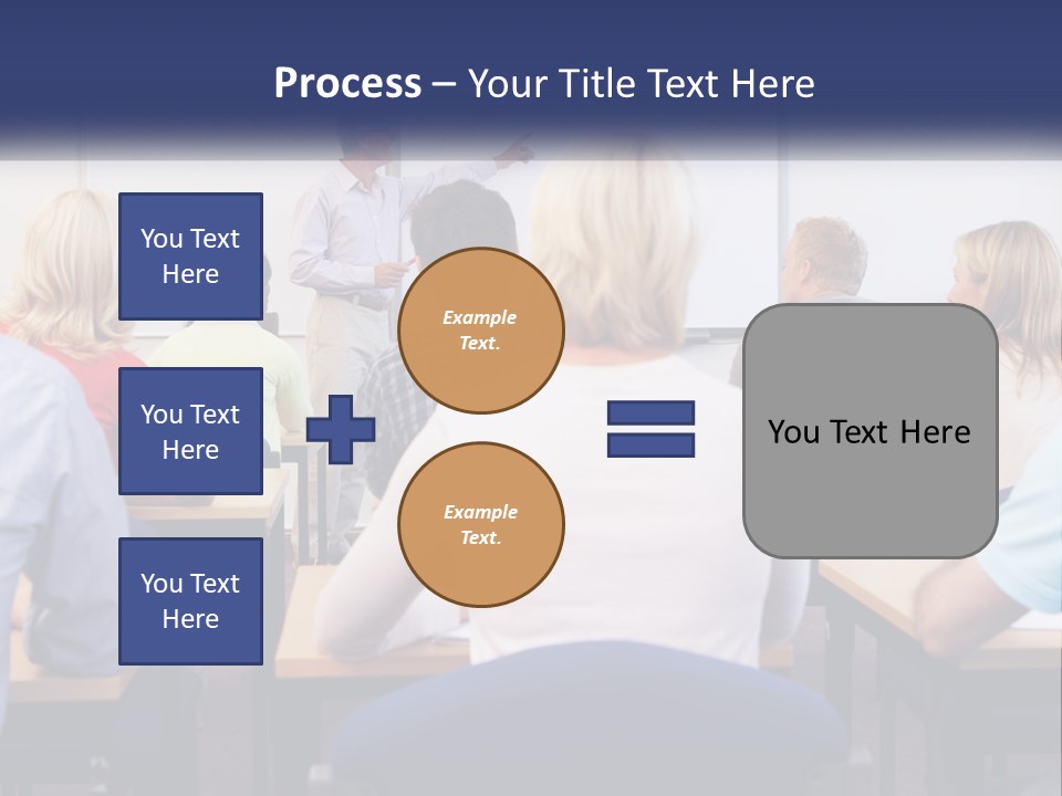 A Man Giving A Presentation To A Group Of People PowerPoint Template