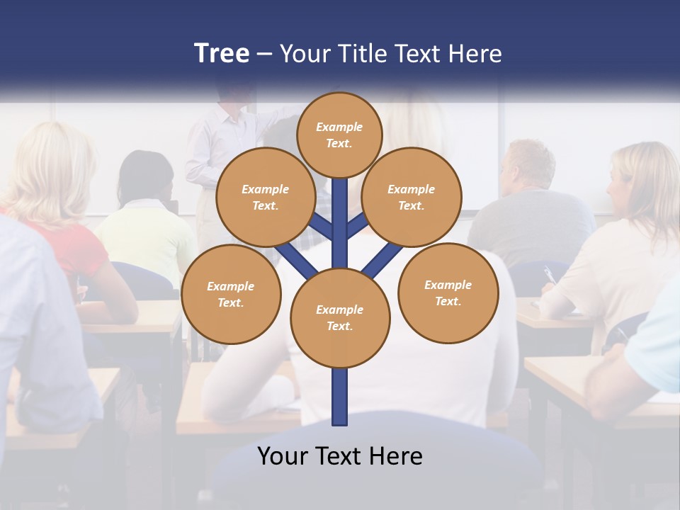 A Man Giving A Presentation To A Group Of People PowerPoint Template