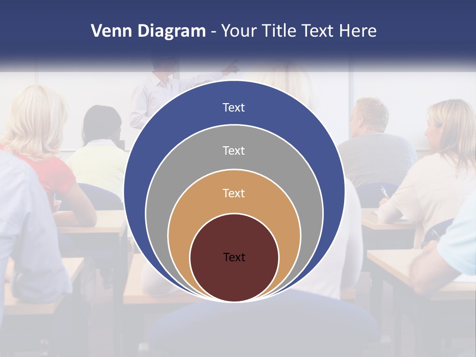 A Man Giving A Presentation To A Group Of People PowerPoint Template