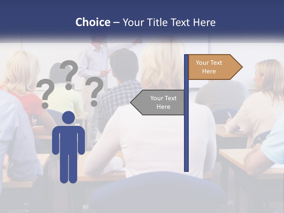 A Man Giving A Presentation To A Group Of People PowerPoint Template