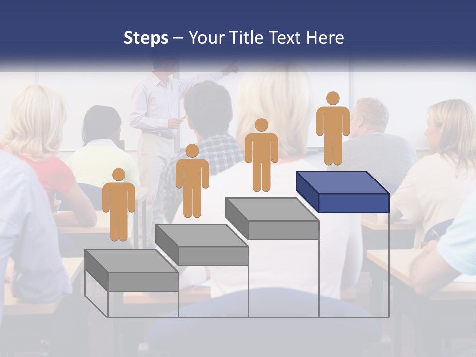 A Man Giving A Presentation To A Group Of People PowerPoint Template