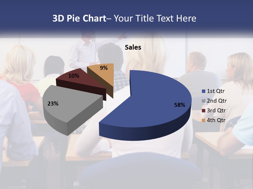 A Man Giving A Presentation To A Group Of People PowerPoint Template