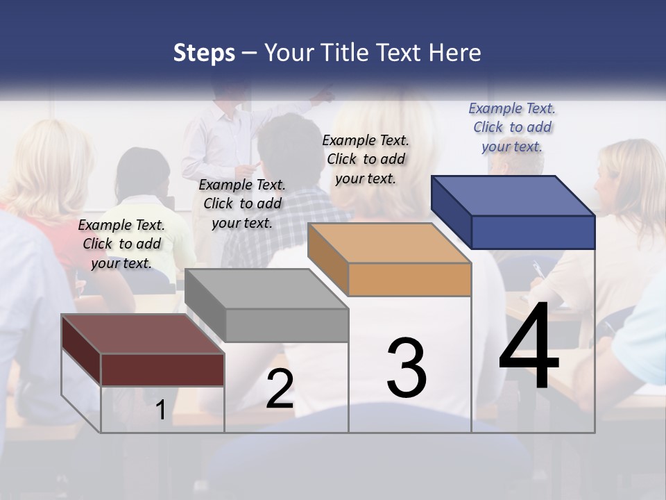 A Man Giving A Presentation To A Group Of People PowerPoint Template