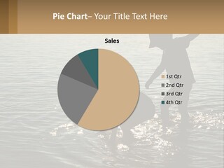 Two Children Playing In A Body Of Water PowerPoint Template