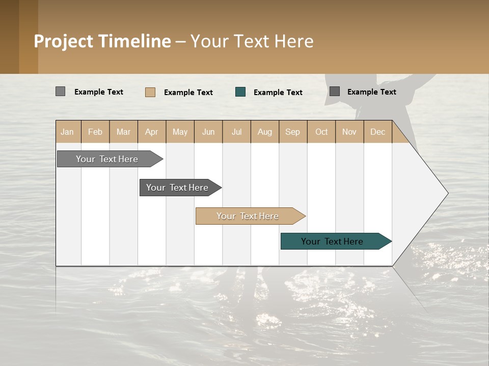 Two Children Playing In A Body Of Water PowerPoint Template