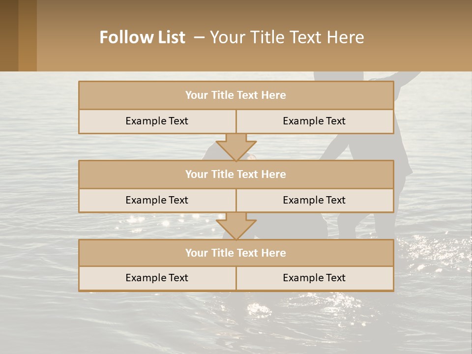 Two Children Playing In A Body Of Water PowerPoint Template