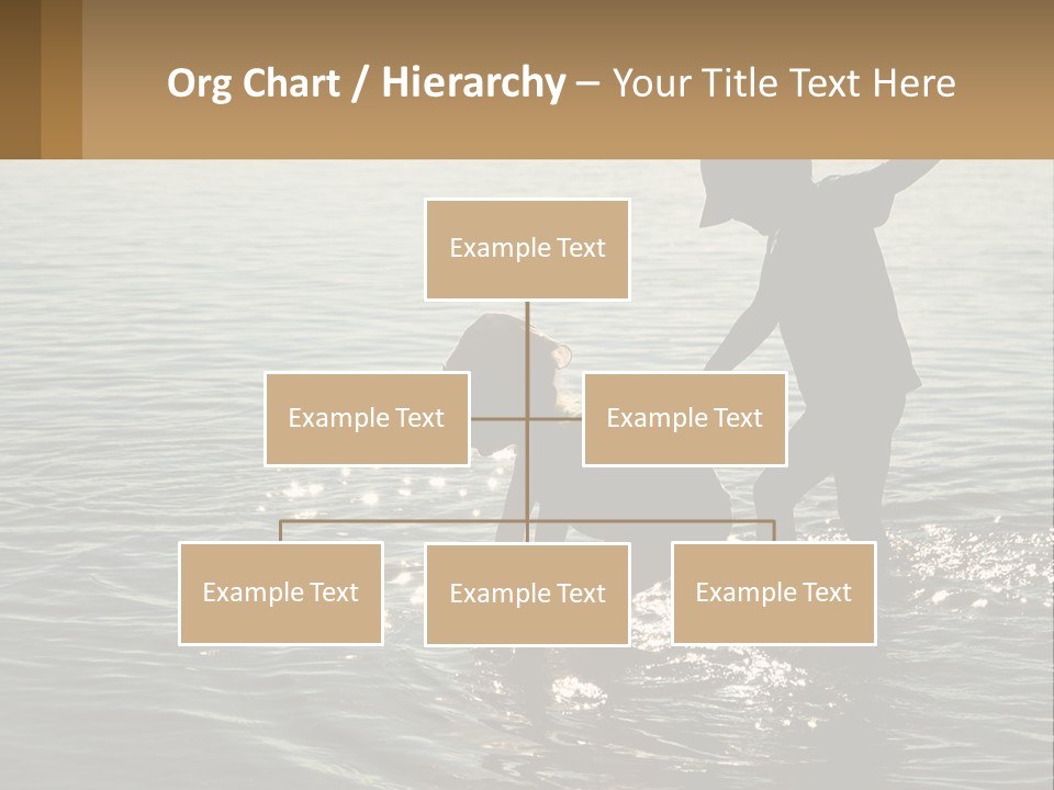 Two Children Playing In A Body Of Water PowerPoint Template