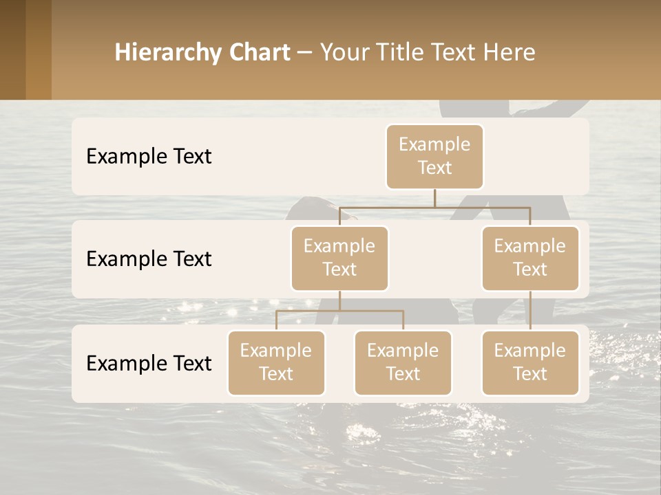 Two Children Playing In A Body Of Water PowerPoint Template
