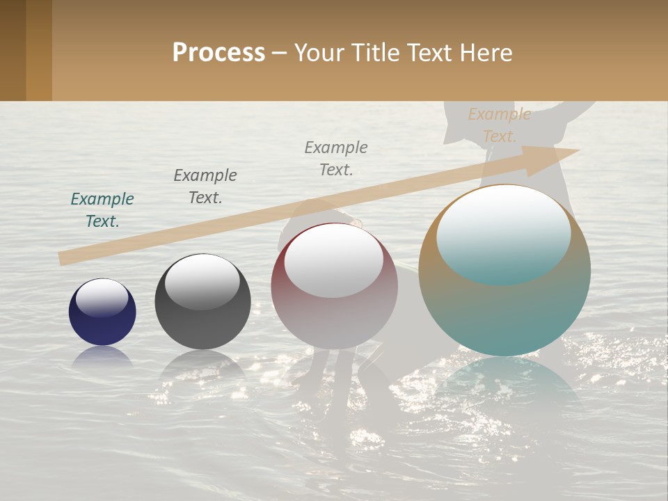 Two Children Playing In A Body Of Water PowerPoint Template