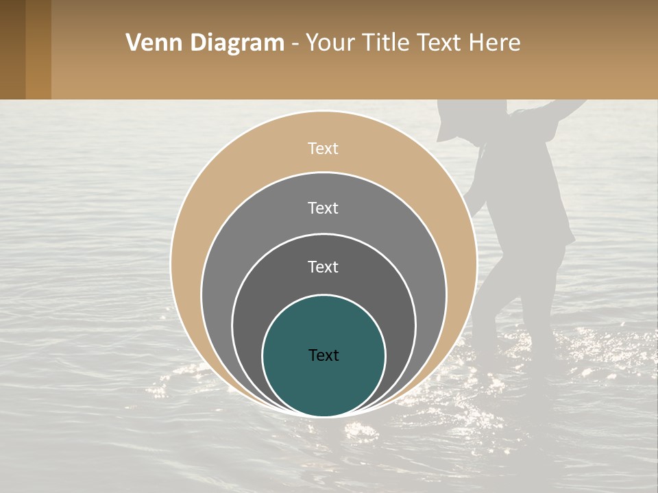 Two Children Playing In A Body Of Water PowerPoint Template