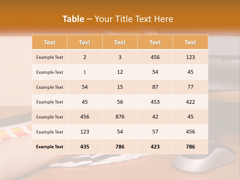 A Person Holding A Color Swater Over A Computer Screen PowerPoint Template